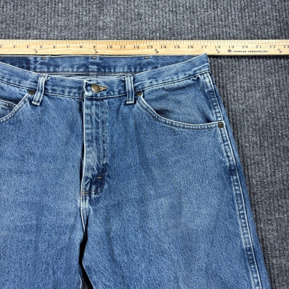 Wrangler Regular Fit Jeans Mens 36x30 Blue Medium Wash Denim 96501DS - Picture 3 of 11